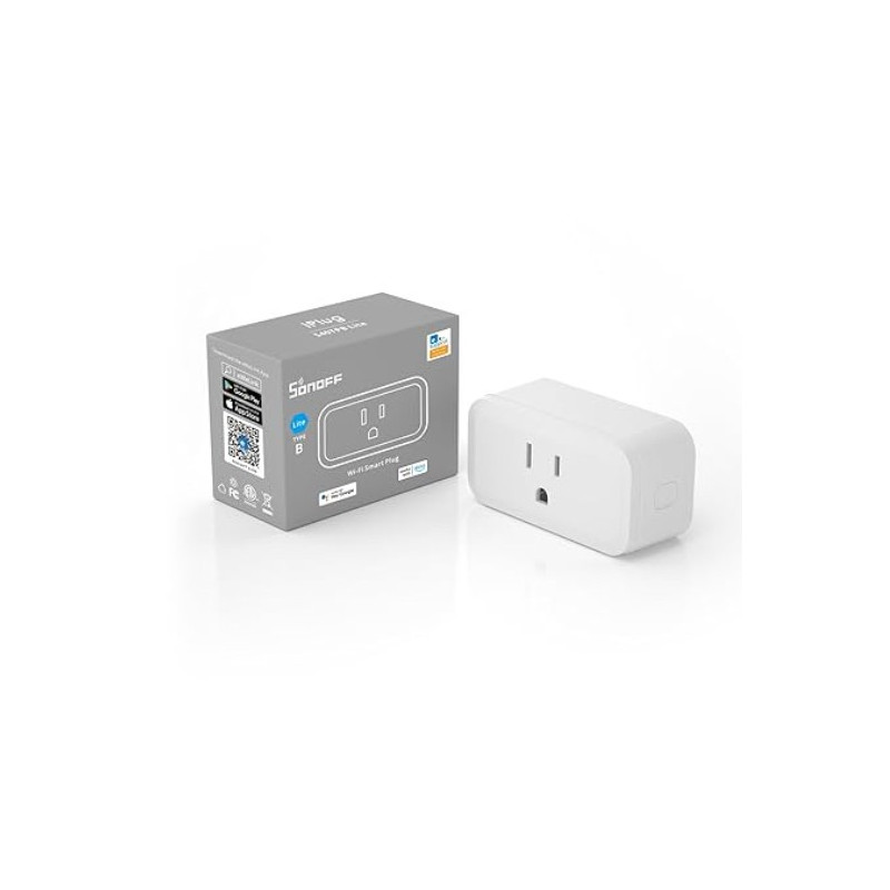 SONOFF S40 - Enchufe inteligente con monitoreo de energía, toma inteligente de 15 A