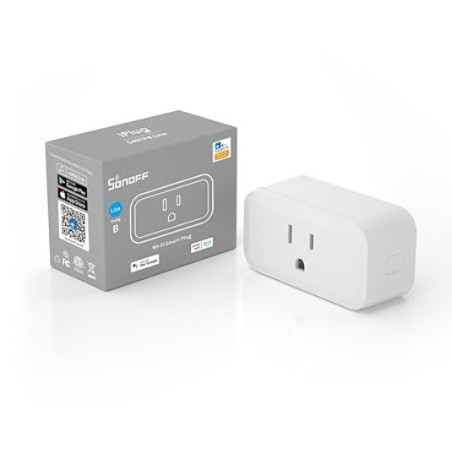 SONOFF S40 - Enchufe inteligente con monitoreo de energía, toma inteligente de 15 A